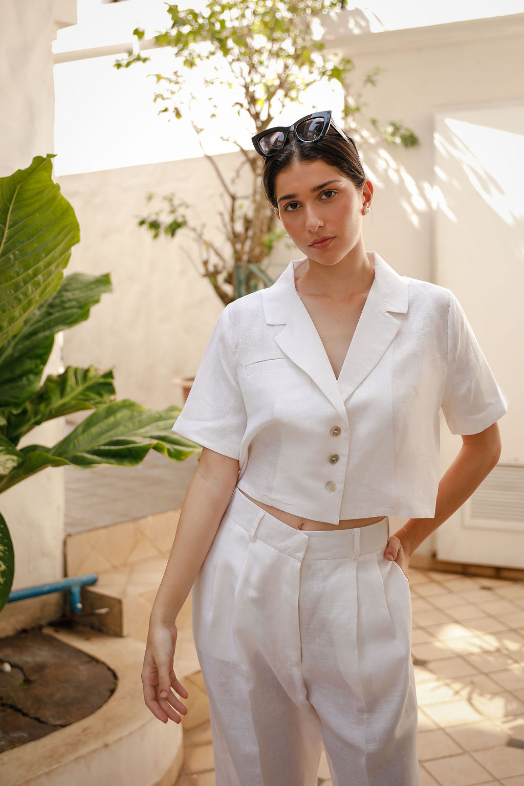 CLAIRE OVERSIZED CROP TOP