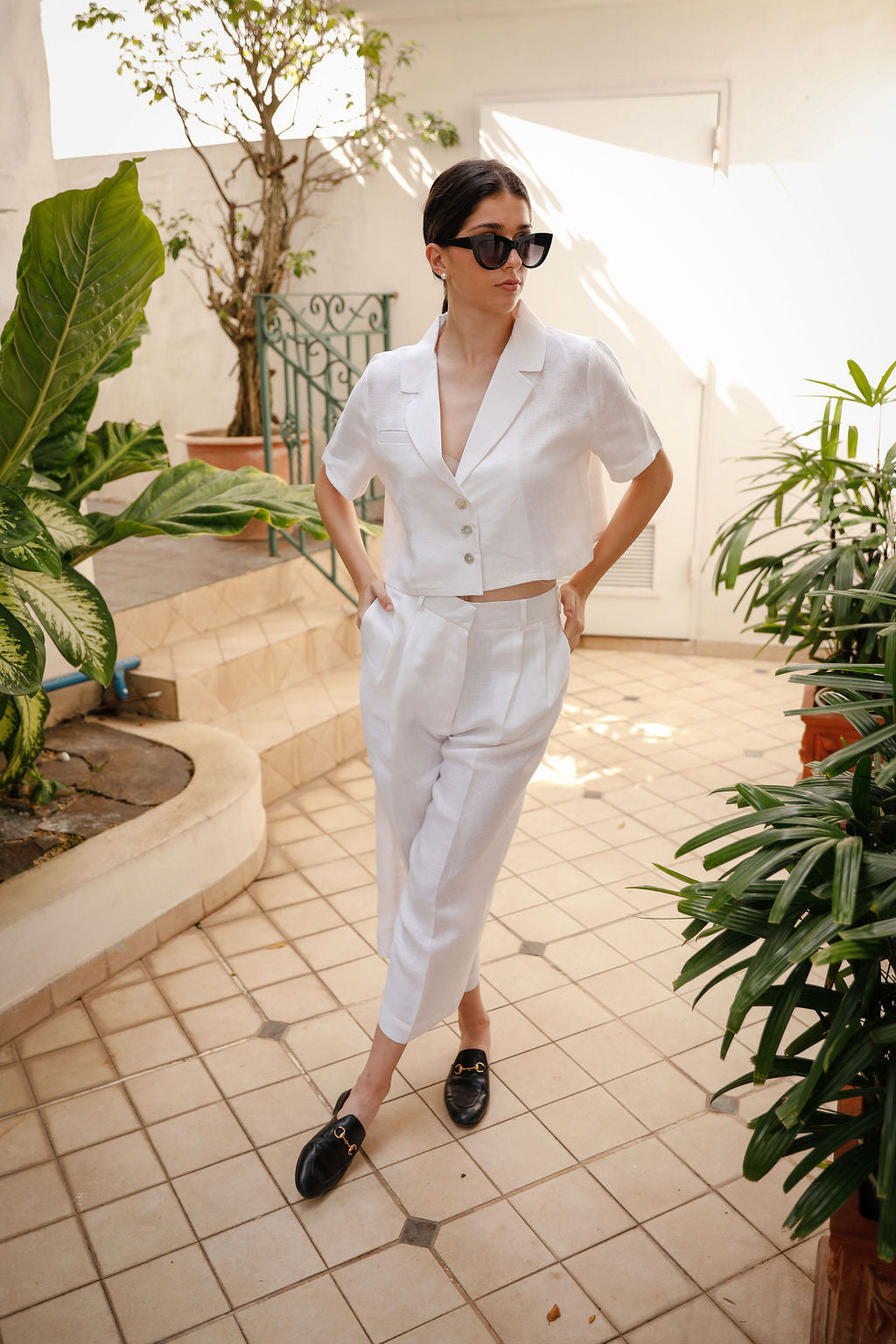 BILLIE DOUBLE PLEAT PANT